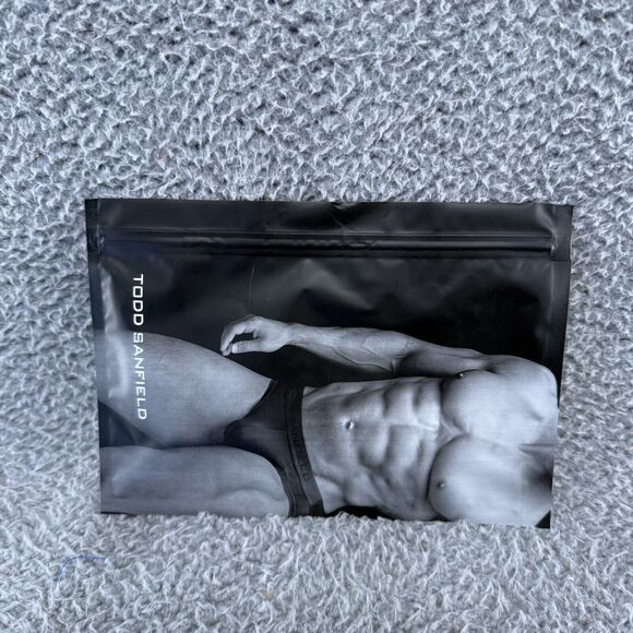 Todd Sanfield Brief Men's XS Brown Leather Defiant Endurance Mesh Modal NEW - Picture 2 of 6